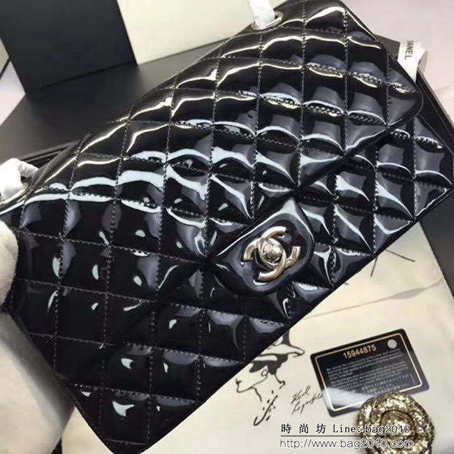 香奈兒CHANEL 升級版A1112小羊皮金銀鏈條單肩斜挎包 DSC1056